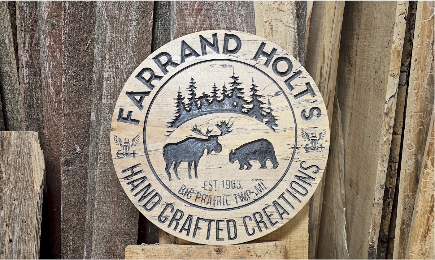 Custom Sugar Maple Sign