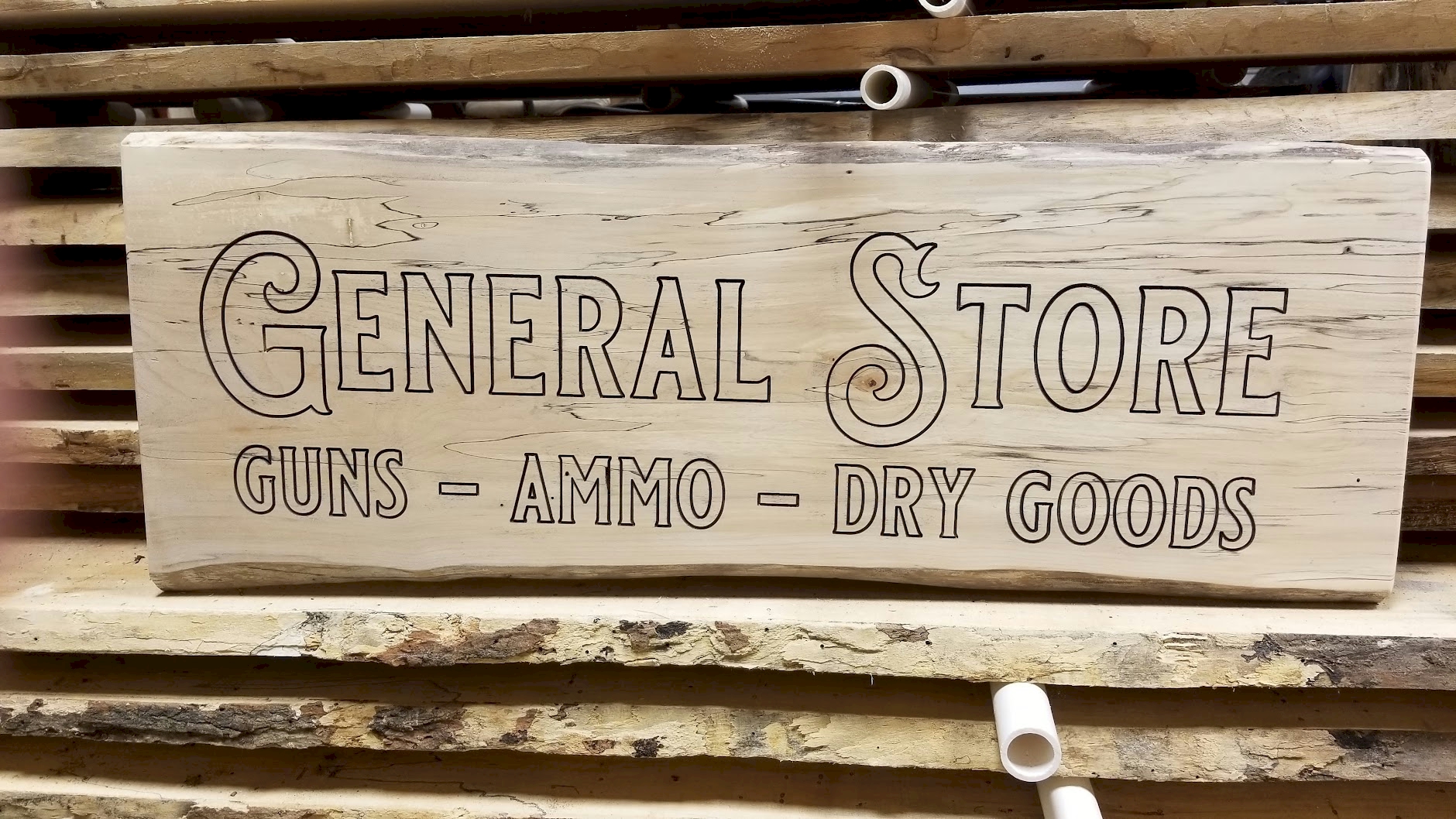 Live Edge "General Store" Sign