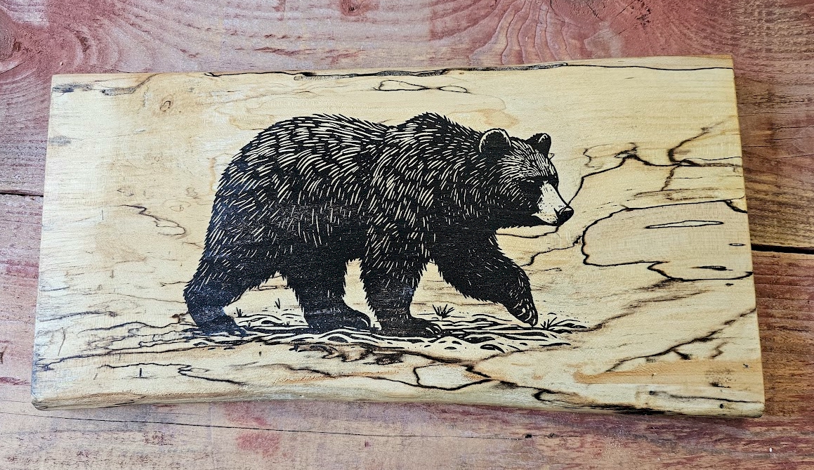 Live Edge Bear Board (Wall Hanger or Charcuterie Board)